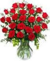 A bouquet of red roses